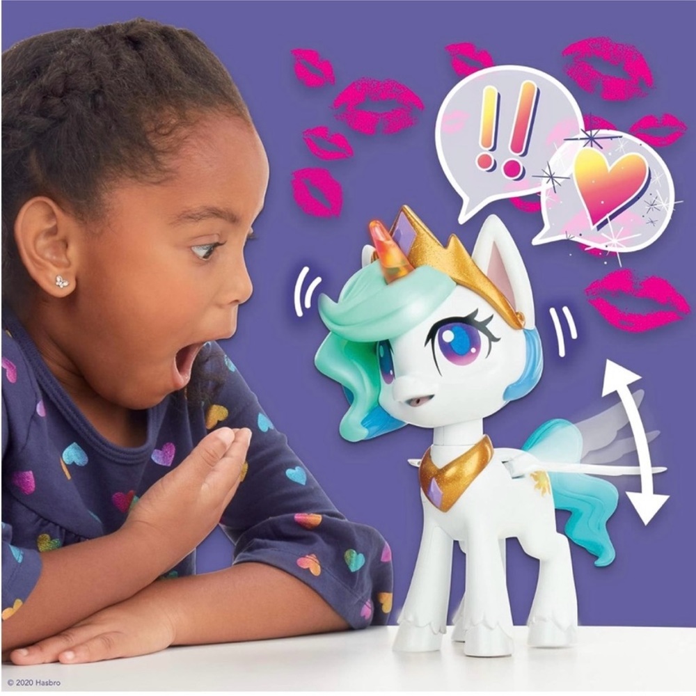 My Little Pony Magical Kiss Unicorn Princess Celestia Interactive Toy Works!